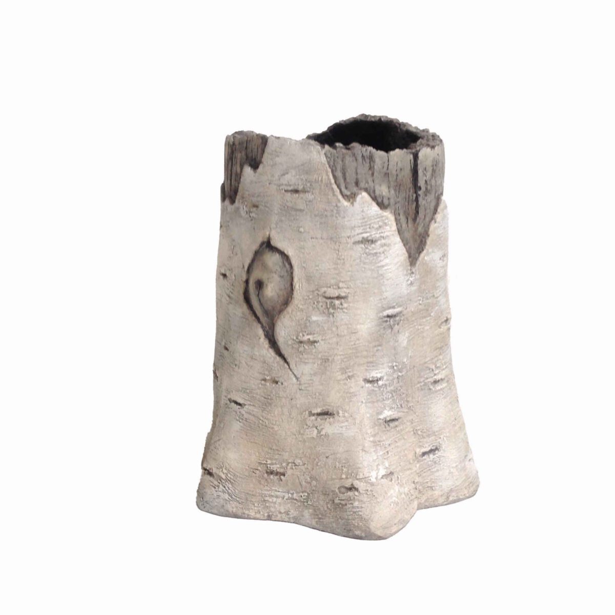 Price and Buy Concrete Vase Handcrafted with Tree Trunk Design