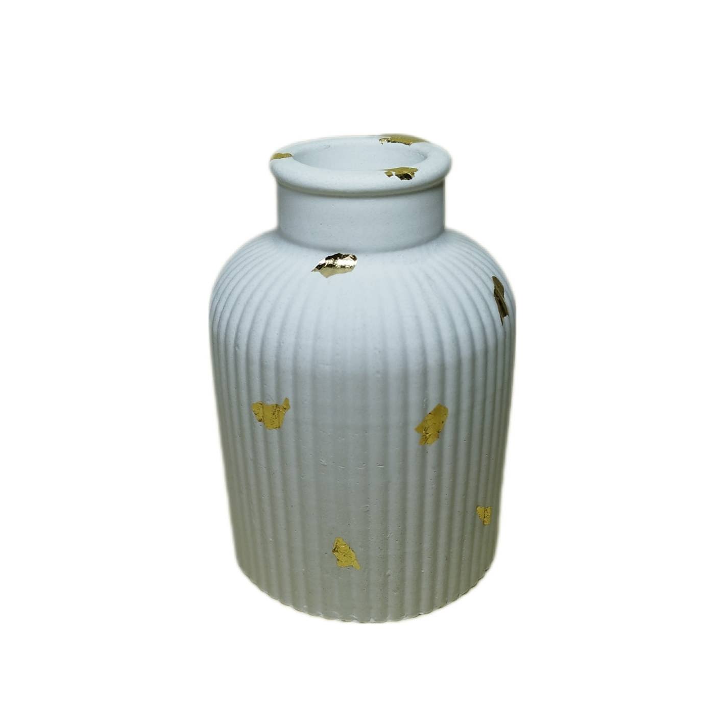 Price and Buy Concrete Vase with Resin Handcrafted White