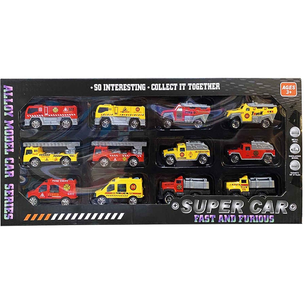 Price and Buy Construction & Fire Trucks Toy Pack – 12 Piece Die-Cast Vehicle Set_690399f92858b.jpeg Price and Buy Construction & Fire Trucks Toy Pack – 12 Piece Die-Cast Vehicle Set - Image 1