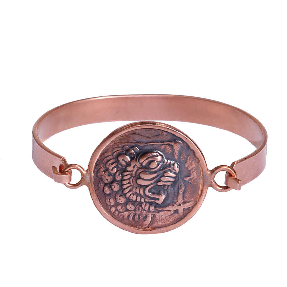 Price and Buy Copper Bracelet – Mordad Lion Symbol Design