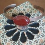 Price and Buy Copper Bracelet with Red Agate Stone | Elegant and Traditional Jewelry