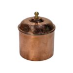 Price and Buy Copper Canister Jar Hammered to Enhance your Kitchen Handcrafted - Image 4