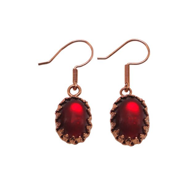 Price and Buy Copper Earrings Handmade with Artificial Red Stone_68fe06dd904d3.jpeg Price and Buy Copper Earrings Handmade with Artificial Red Stone