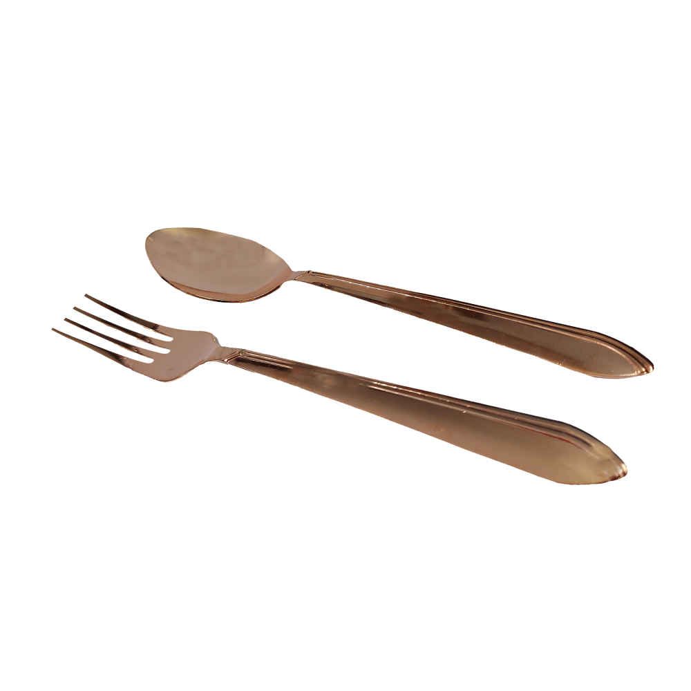 Price and Buy Copper Flatware Set – Spoon and Fork Vahab (12pcs)