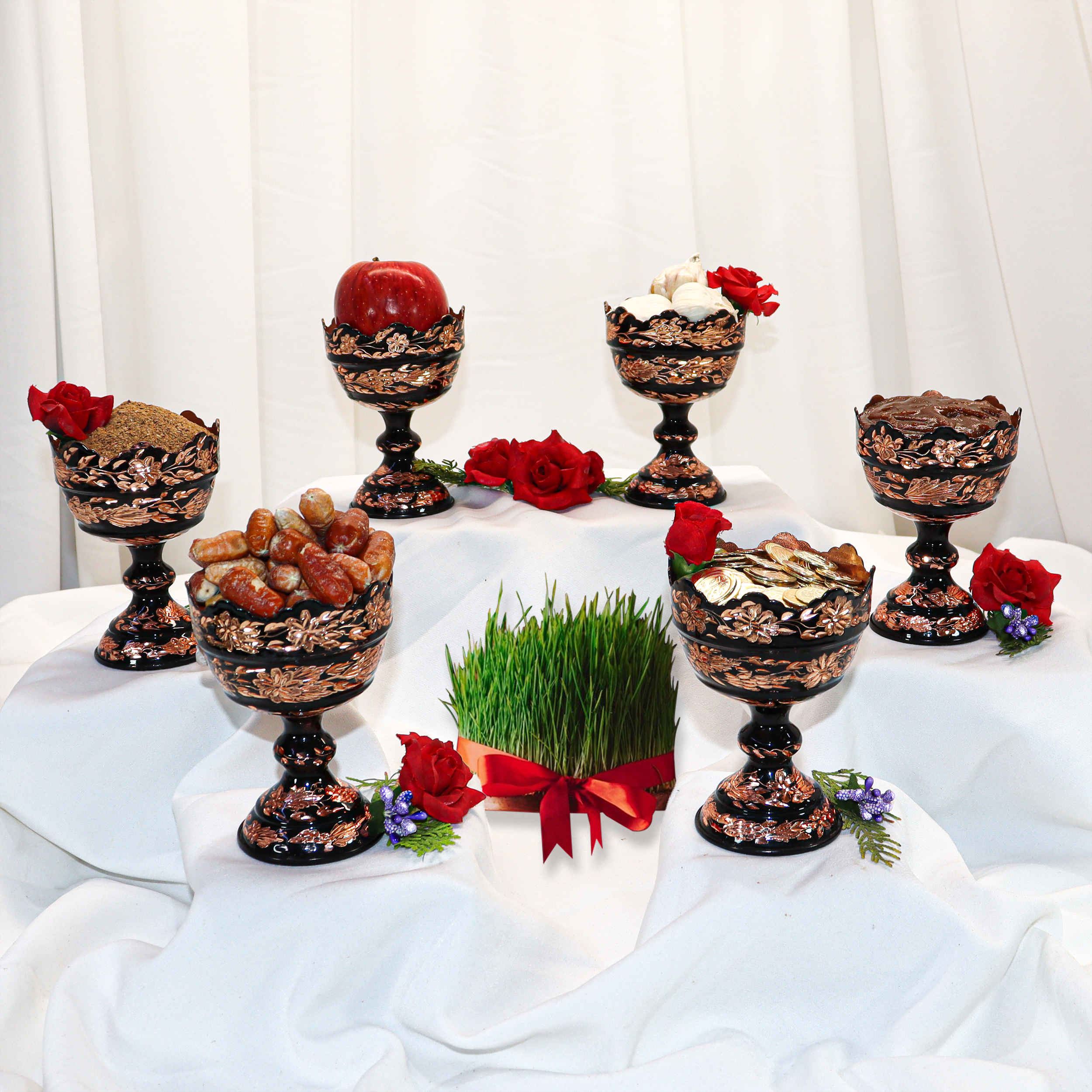 Price and Buy Copper Haft seen Set for Persian New Year Table Decoration - Image 4
