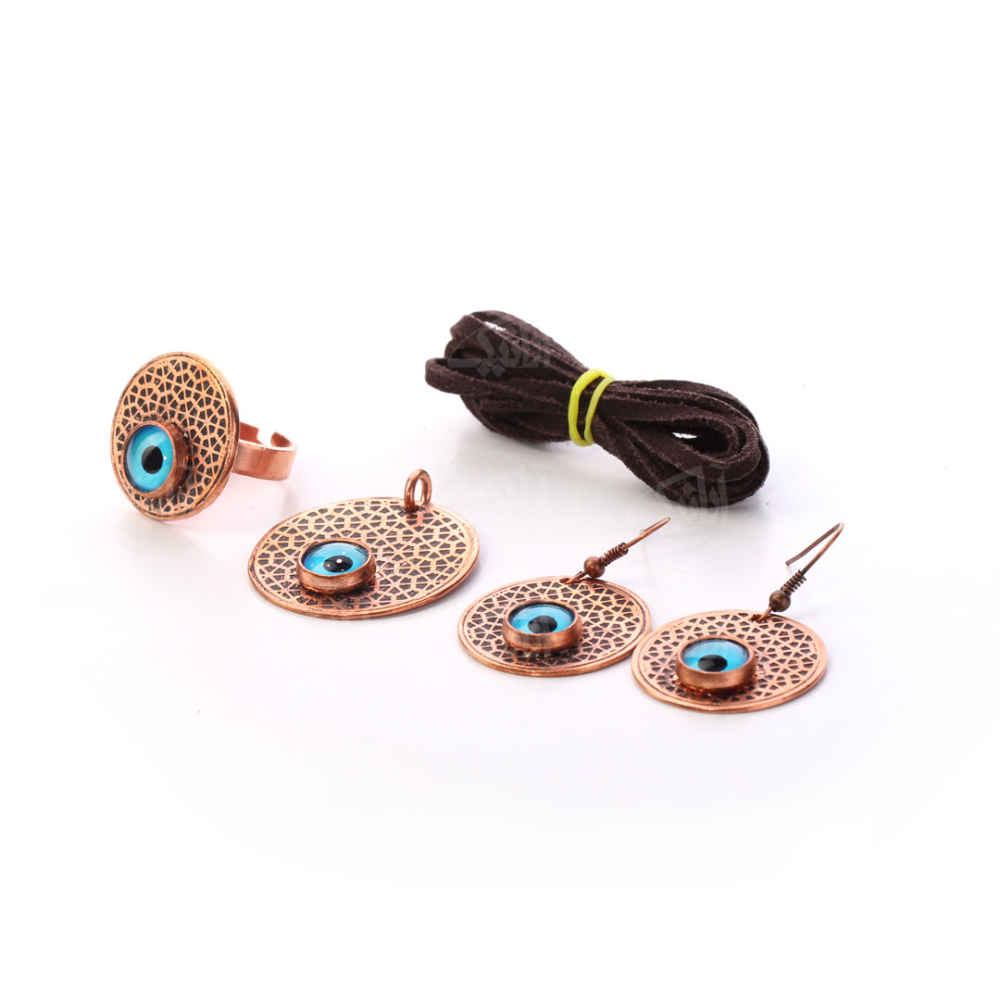 Price and Buy Copper Jewelry Set Model Cheshm Nazar - Image 3