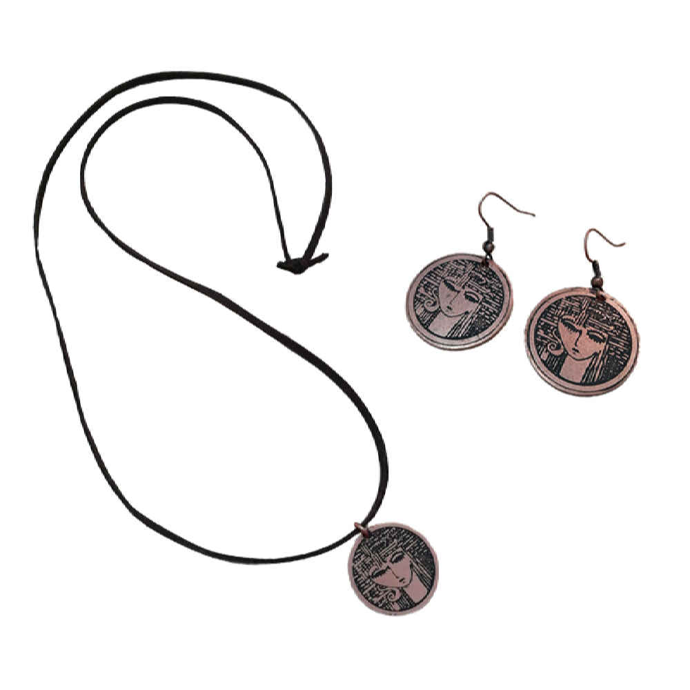 Price and Buy Copper Necklace & Earring Set Model Rokh - Image 4