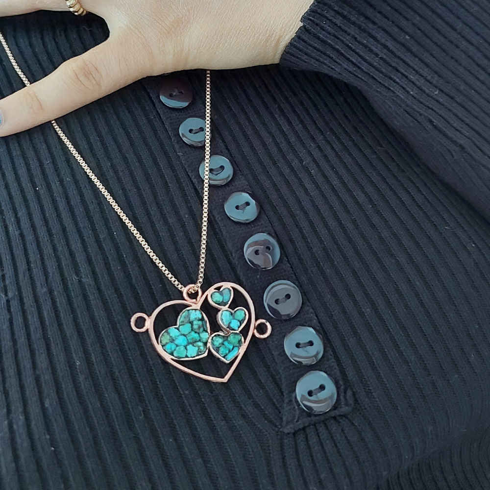 Price and Buy Copper Necklace for Women Artistic Heart - Image 4