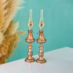 Price and Buy Copper Oil Lamp, A Beautiful Persian Traditional Light with khatamkari Style