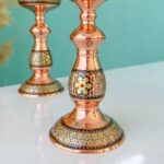 Price and Buy Copper Oil Lamp, A Beautiful Persian Traditional Light with khatamkari Style - Image 3