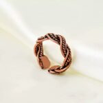 Price and Buy Copper Ring with a Narrow Braided Design - Image 3