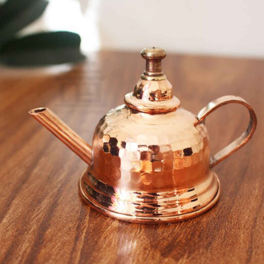 Price and Buy Copper Saffron Infuser Teapot Handcrafted Model Mess