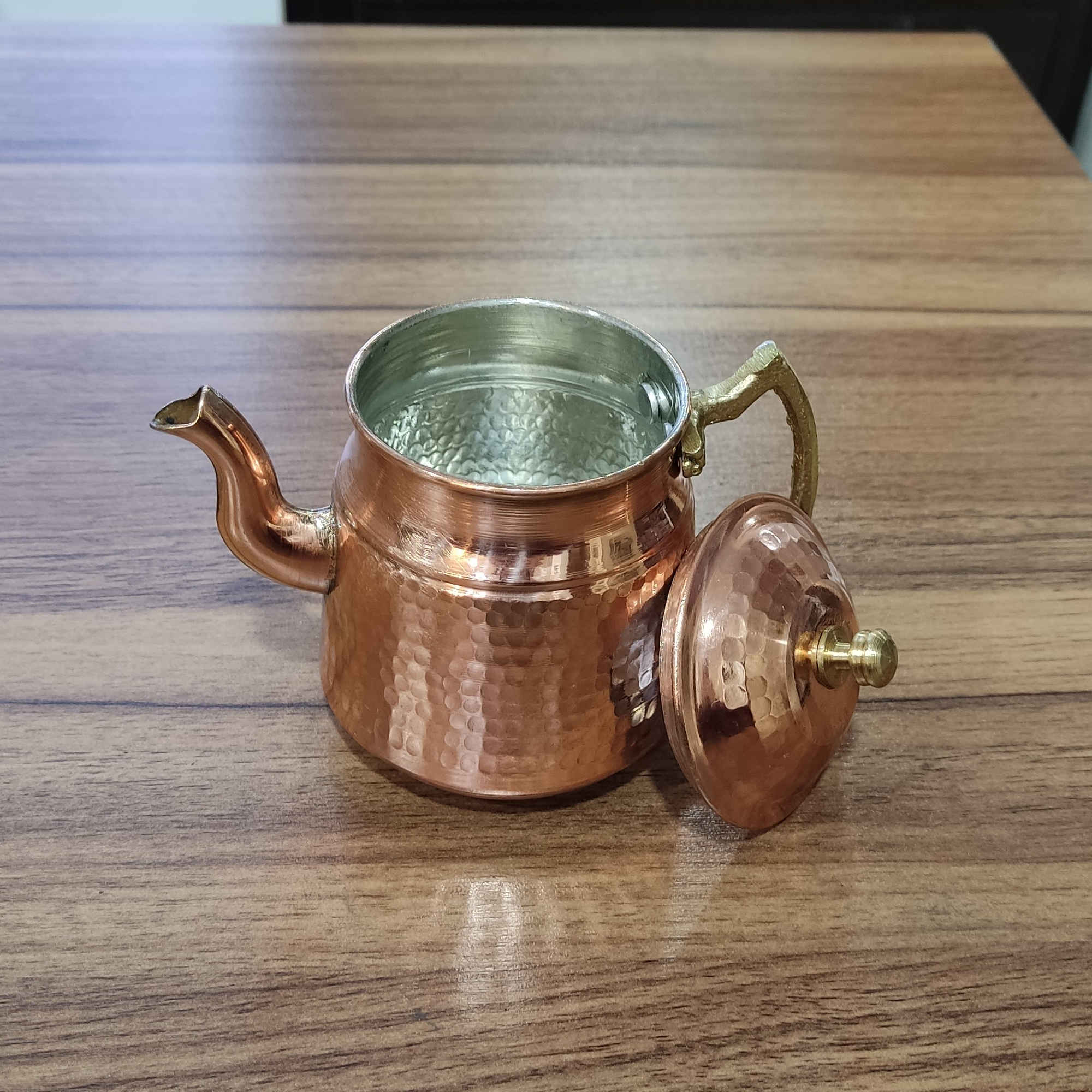 Price and Buy Copper Saffron Infuser Teapot Handcrafted Model Zanjan - Image 4
