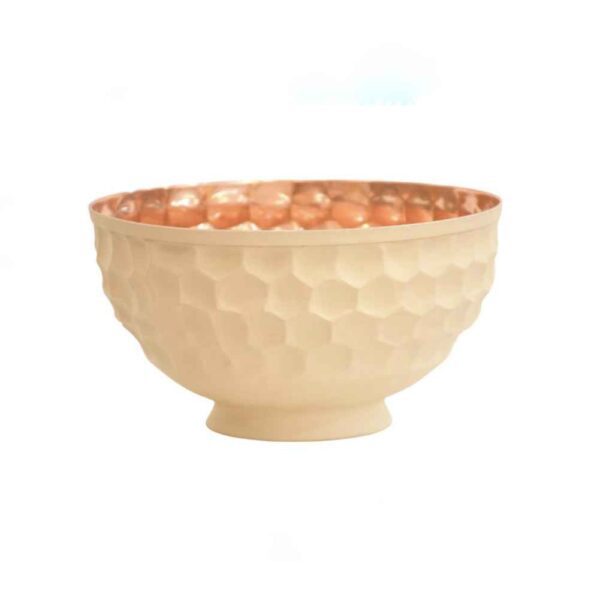 Price and Buy Copper Serving Bowl Suitable for Fruits and Sweets Hammered Cream_68fbd31909f08.jpeg Price and Buy Copper Serving Bowl Suitable for Fruits and Sweets Hammered Cream