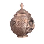 Price and Buy Copper Sugar Bowl – Human Face Unique Design - Image 3