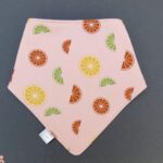 Price and Buy Cotton Baby and Toddler Bib and Neck Scarf — Pink Orange Design
