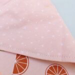 Price and Buy Cotton Baby and Toddler Bib and Neck Scarf — Pink Orange Design - Image 3