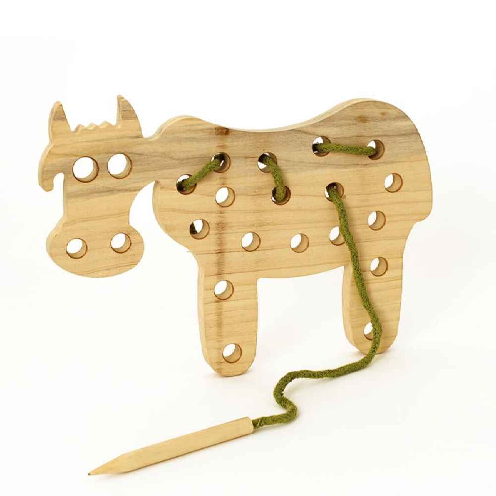 Price and Buy Cow-Shaped Lacing Toy for Kids – Engaging Educational Fun