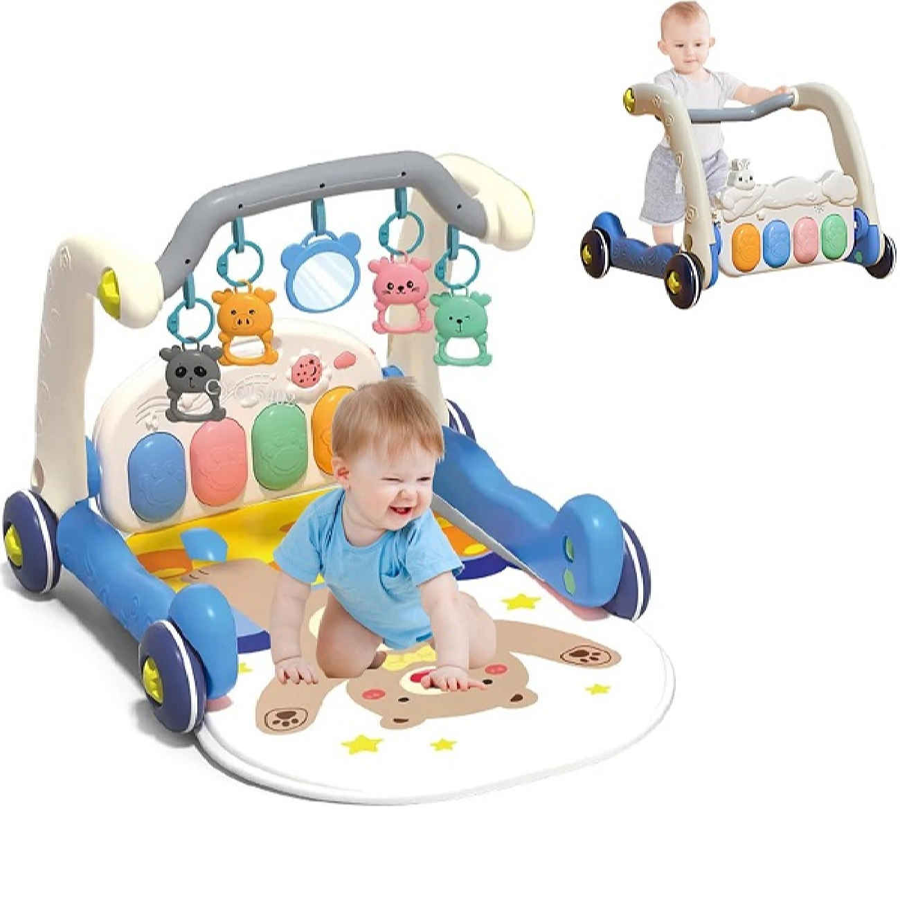 Price and Buy Cozy Brown Bear Baby Play Mat – Soft & Interactive Activity Gym - Image 3