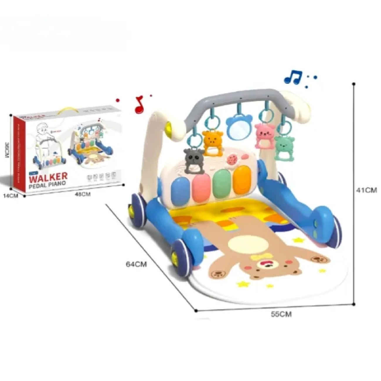 Price and Buy Cozy Brown Bear Baby Play Mat – Soft & Interactive Activity Gym - Image 4