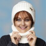 Price and Buy Cozy Knitted Hat and Ring Scarf Set with Plush Fur Lining