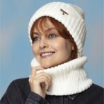 Price and Buy Cozy Knitted Hat and Ring Scarf Set with Plush Fur Lining - Image 5
