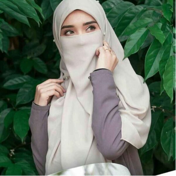 Price and Buy Cream Islamic Crepe Square Scarf & Half Niqab Set for Women_68fdc4191c8ca.jpeg Price and Buy Cream Islamic Crepe Square Scarf & Half Niqab Set for Women