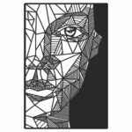 Price and Buy Creative Face Pattern Stencil – Ideal for Wall Art, Fabric & Home Decor