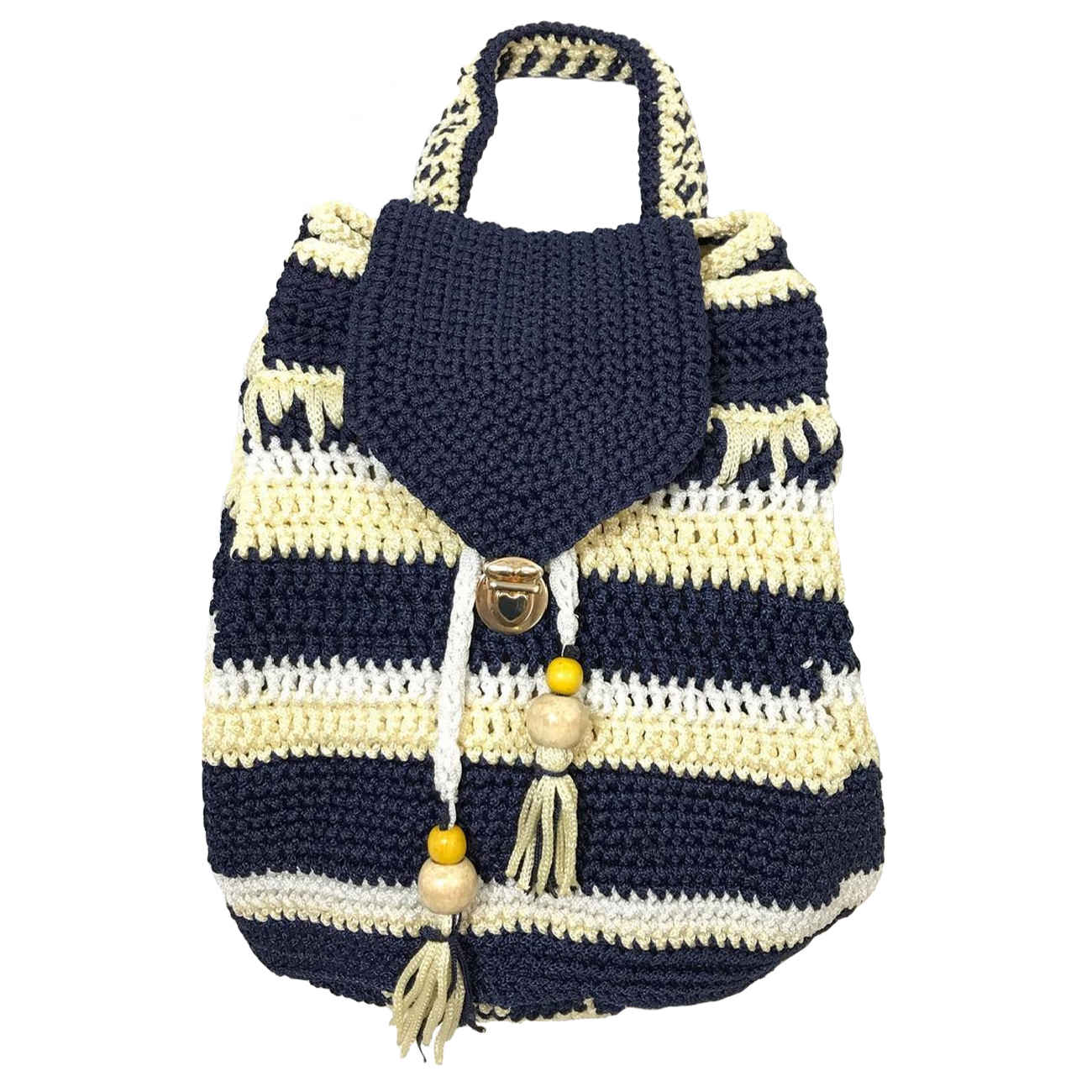 Price and Buy Crochet Casual Backpack with Geometric Design Handmade_69006f99c869f.jpeg Price and Buy Crochet Casual Backpack with Geometric Design Handmade - Image 1