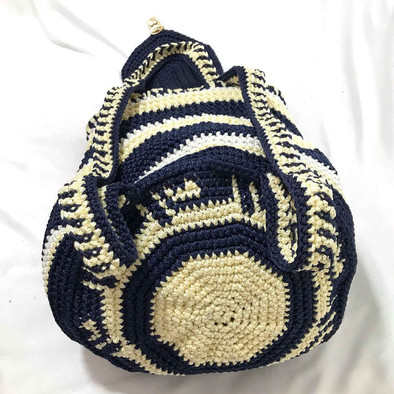 Price and Buy Crochet Casual Backpack with Geometric Design Handmade_69006f9fa3cf5.jpeg Price and Buy Crochet Casual Backpack with Geometric Design Handmade - Image 4