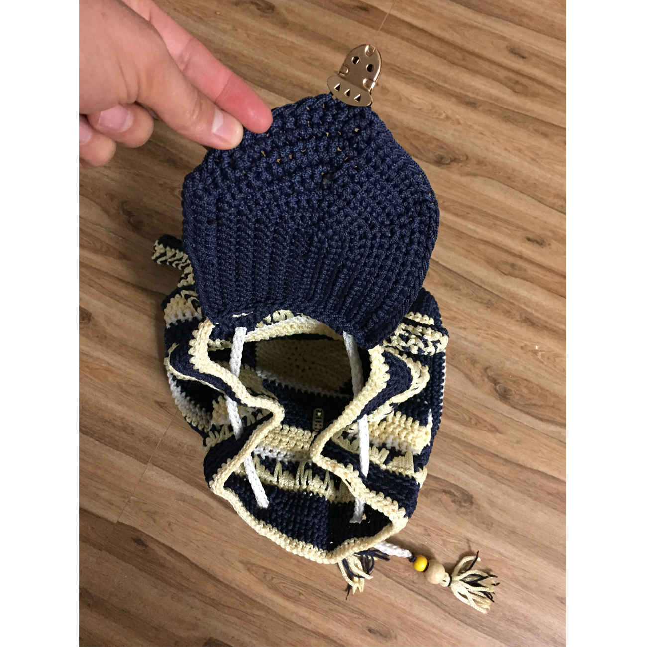 Price and Buy Crochet Casual Backpack with Geometric Design Handmade_69006facd77a1.jpeg Price and Buy Crochet Casual Backpack with Geometric Design Handmade - Image 9