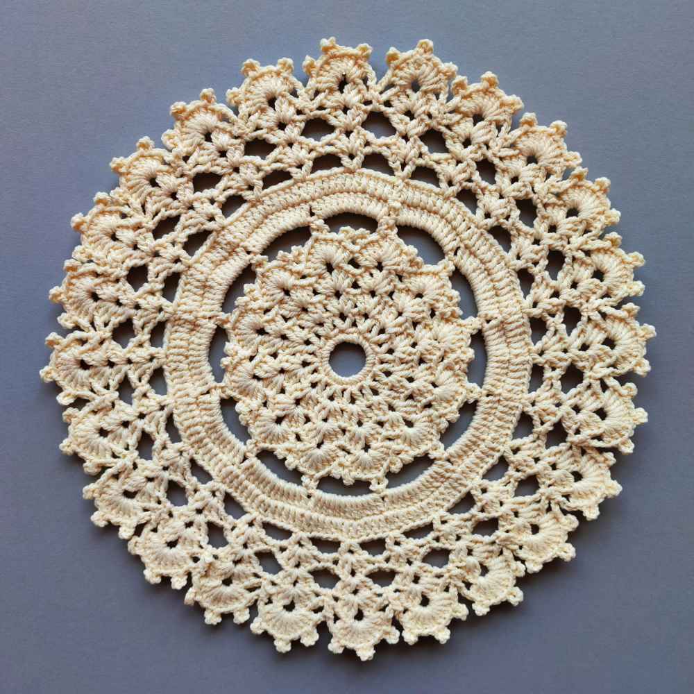 Price and Buy Crochet Hand Knitted Tablecloth Model Cream