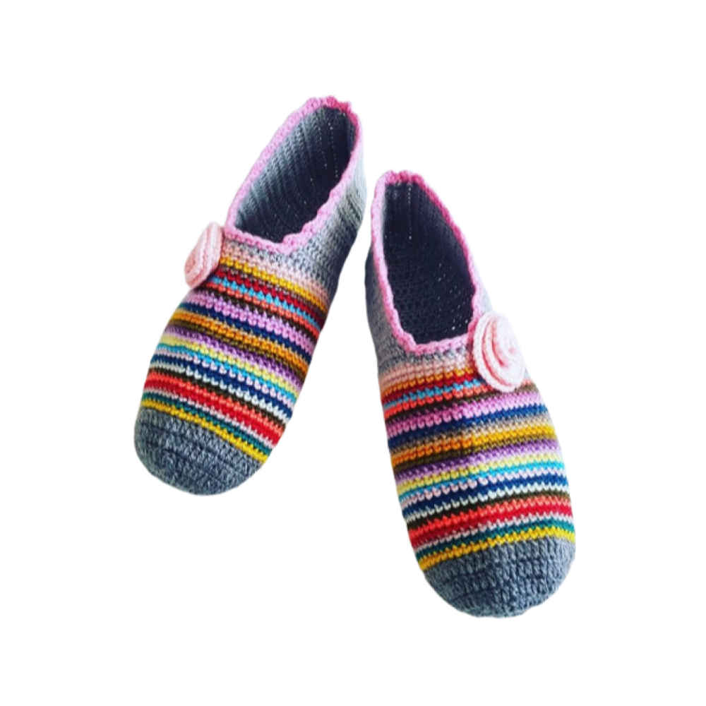 Price and Buy Crochet Slippers for Women Cotton Knitted Model Hiva