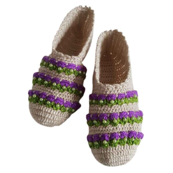 Price and Buy Crochet Slippers for Women Cotton Knitted Model Morvarid_68fc6ff33bba4.jpeg Price and Buy Crochet Slippers for Women Cotton Knitted Model Morvarid