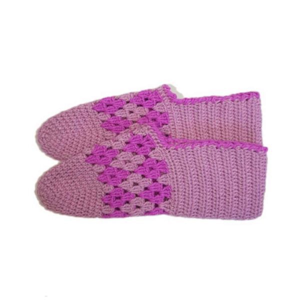 Price and Buy Crochet Slippers for Women Cotton Knitted Model Violet_68fc6dc00d784.jpeg Price and Buy Crochet Slippers for Women Cotton Knitted Model Violet