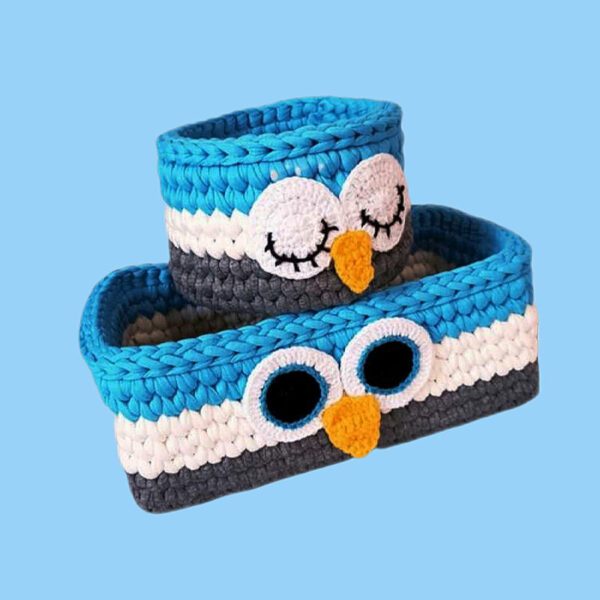 Price and Buy Crochet Storage Basket Yarn Owl Design Set of 2_68ffa760a13cc.jpeg Price and Buy Crochet Storage Basket Yarn Owl Design Set of 2