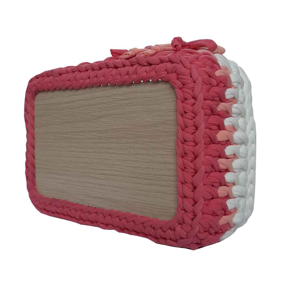Price and Buy Crochet Storage Basket Yarn Red Baran - Image 3