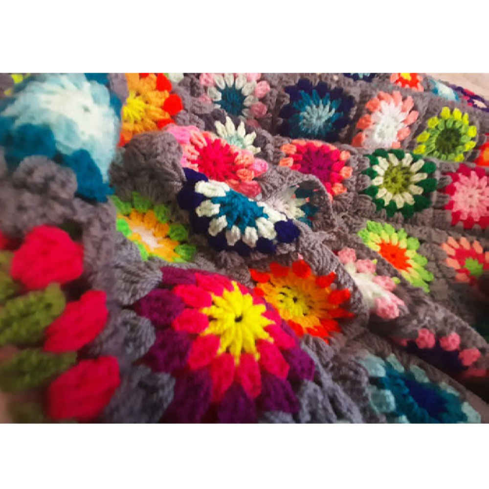 Price and Buy Crochet Throw for Sofa and Bed Checkered Bohemian Haleh - Image 3