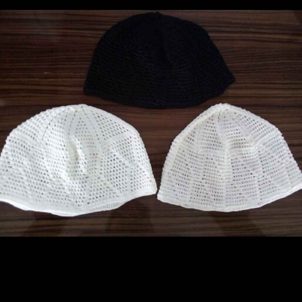 Price and Buy Crochet Turkish Kufi Taqiyah – Traditional Muslim Cotton Hat - Image 3