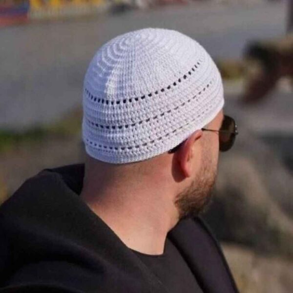 Price and Buy Crochet White Turkish Kufi Taqiyah – Traditional Muslim Cotton Hat_68fdbc310b81b.jpeg Price and Buy Crochet White Turkish Kufi Taqiyah – Traditional Muslim Cotton Hat