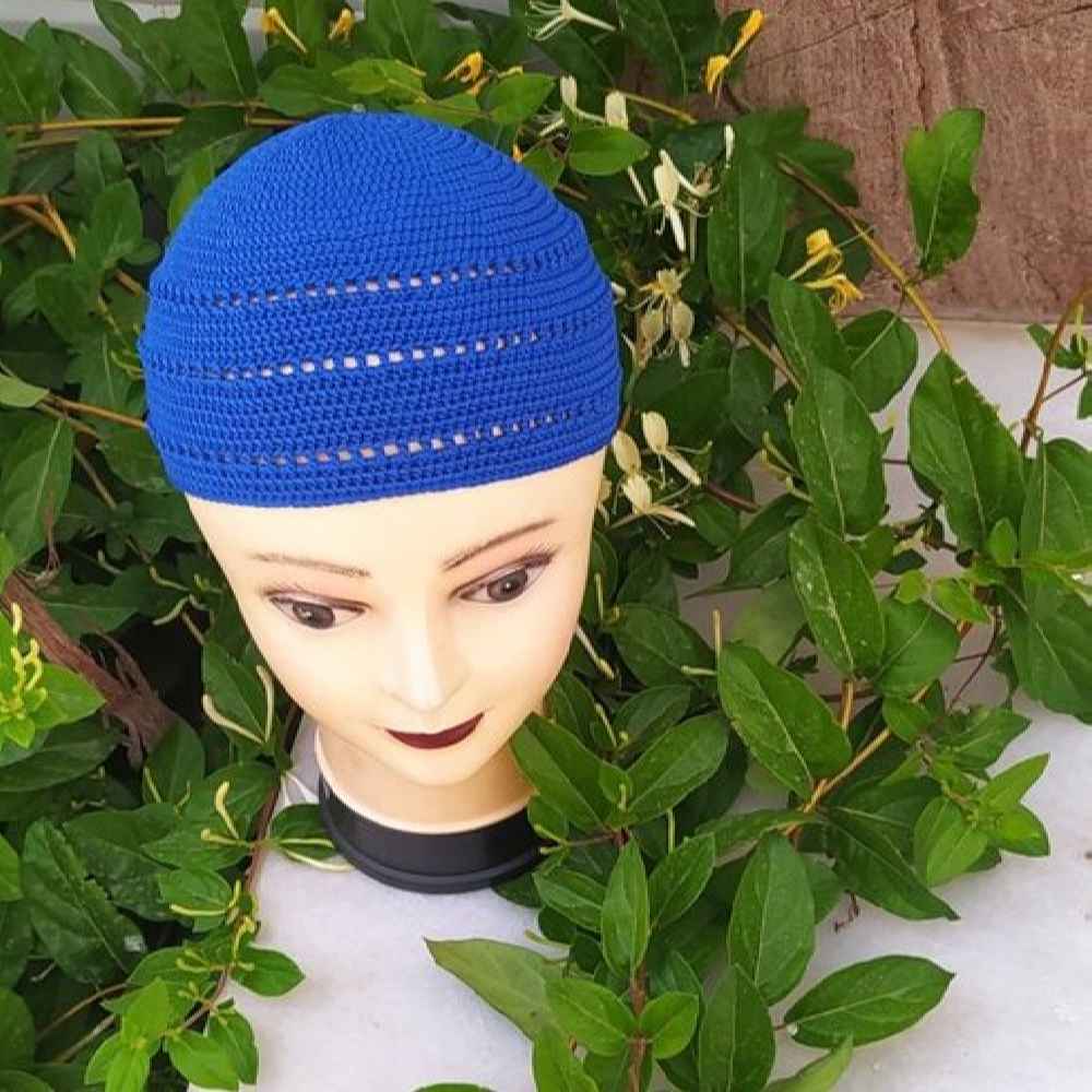 Price and Buy Crochet White Turkish Kufi Taqiyah – Traditional Muslim Cotton Hat - Image 3