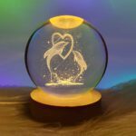 Price and Buy Crystal Ball Lamp Fantasy Night Light Heart & Whale - Image 3