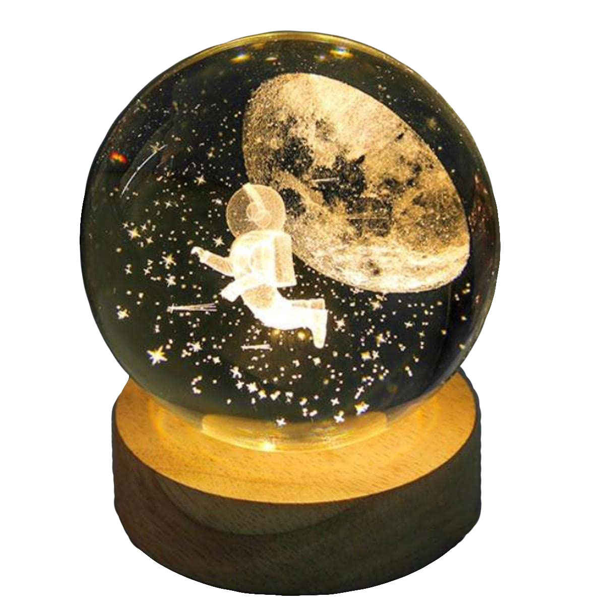 Price and Buy Crystal Ball Lamp Night Light Space & Astronaut