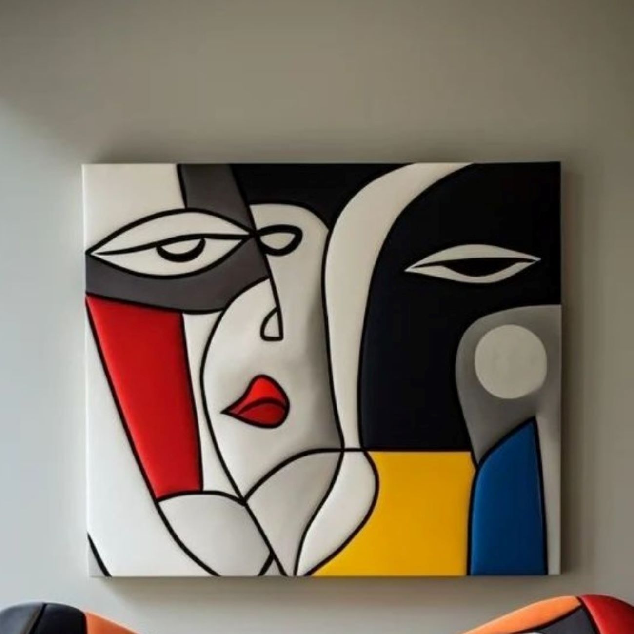 Price and Buy Cubist Face Canvas Art Painting – Statement Piece for Your Space_6903052aa0913.jpeg Price and Buy Cubist Face Canvas Art Painting – Statement Piece for Your Space - Image 1