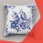 Price and Buy Cushion Cover with Elegant Bird & Floral Pattern – Timeless Home Décor (X2)