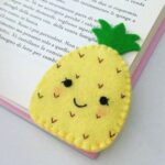 Price and Buy Cute Pineapple Felt Corner Bookmark – Suitable for Birthday or Teacher Gifts (4x)