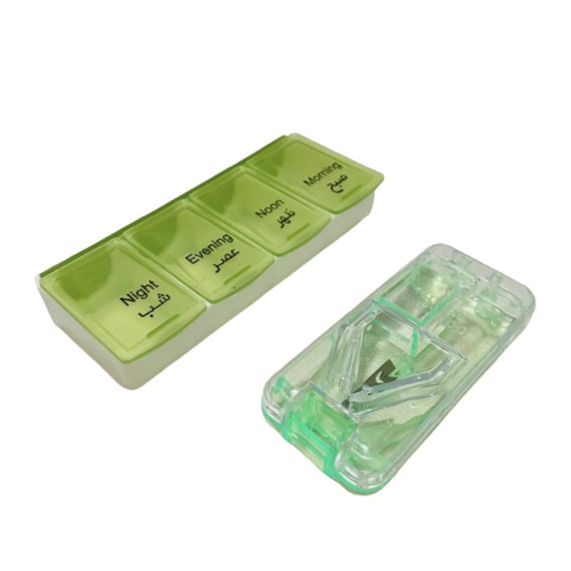 Price and Buy Daily Pill Organizer with Pill Splitter & Farsi Labels | Travel-Friendly (Pack of 3)_6901eff5ca1d7.jpeg Price and Buy Daily Pill Organizer with Pill Splitter & Farsi Labels | Travel-Friendly (Pack of 3) - Image 1