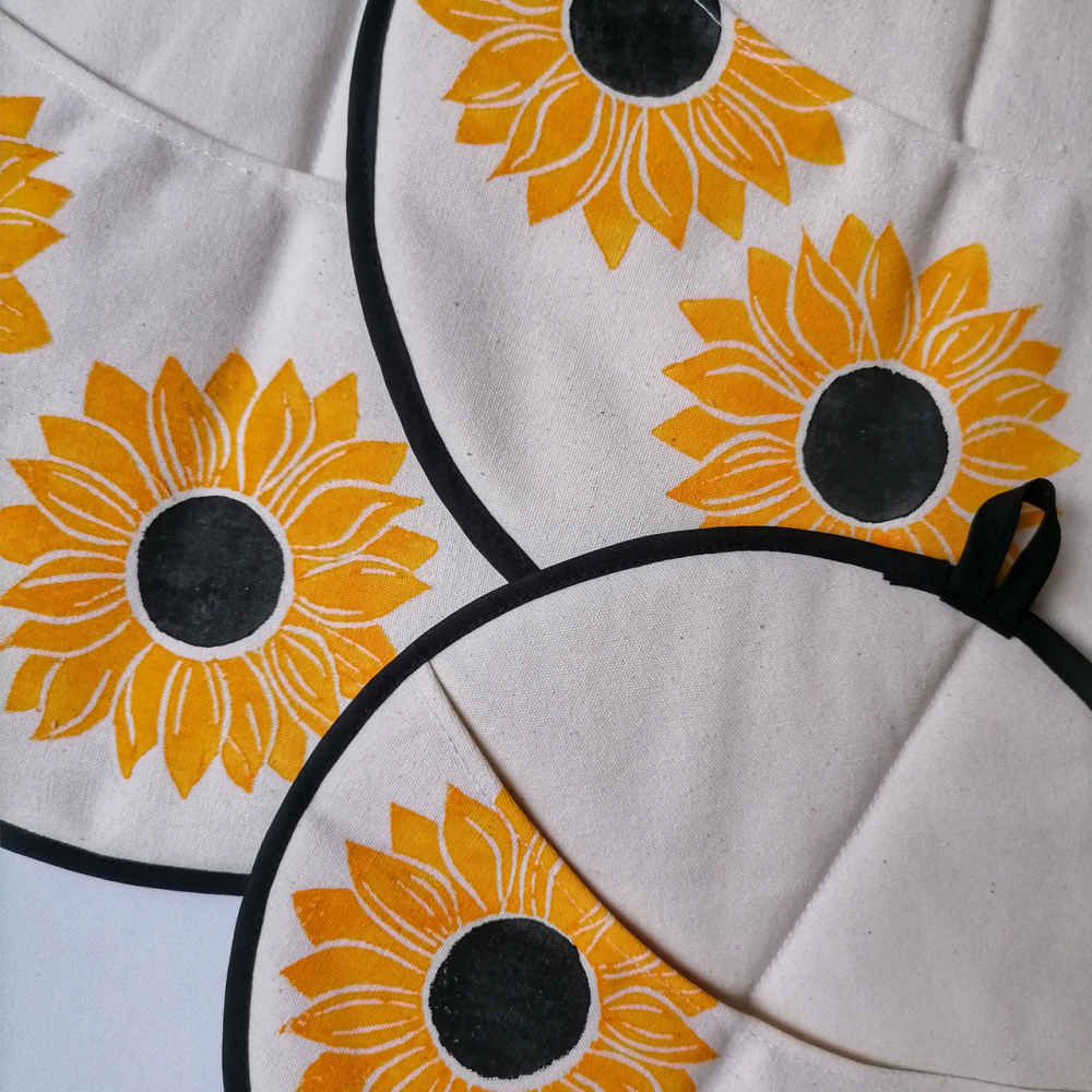 Price and Buy Damkoni – Persian Rice Bonnet Lid Steam Catcher Set of 3 – Model Sunflower - Image 3