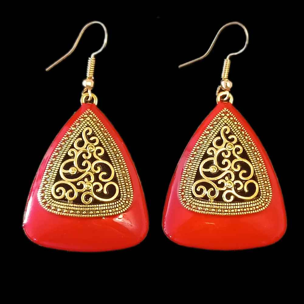 Price and Buy Dangle Metal Earrings with Traditional Style Shamim - Image 6