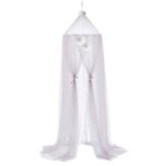 Price and Buy Decorative Bed Canopy – Simple and Beautiful Net Design with Pom-Pom Touches